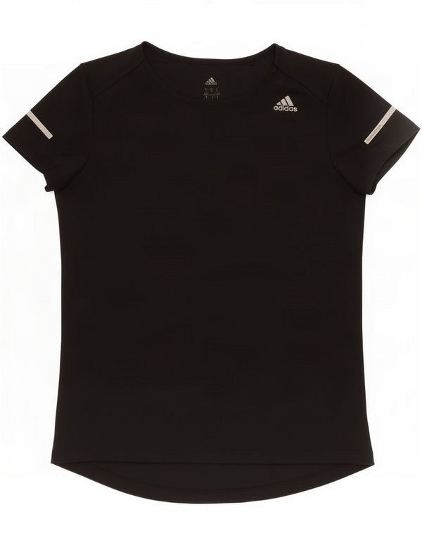 Adidas Mujer Climalite Camiseta Top UK 8/10 Pequeño Negro Poliéster