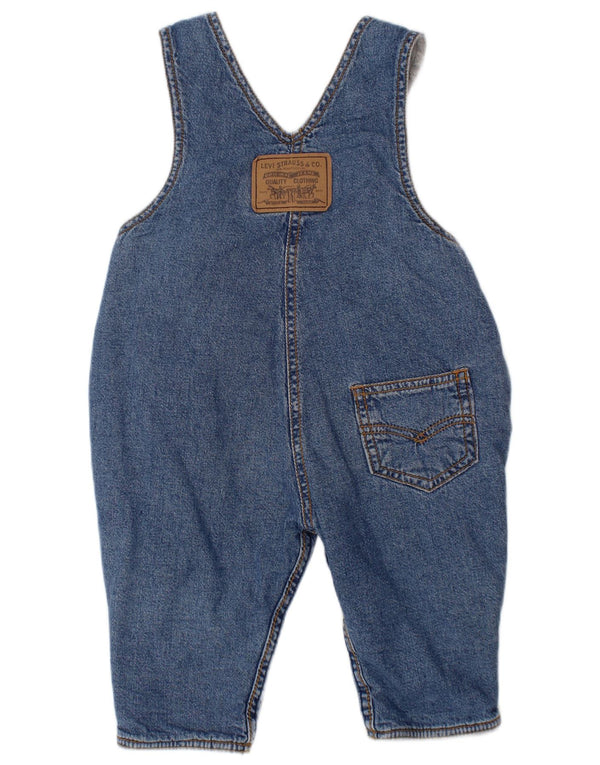 LEVI'S Pantalones vaqueros rectos con peto para bebés de 3 a 6 meses W24 L8 Azul