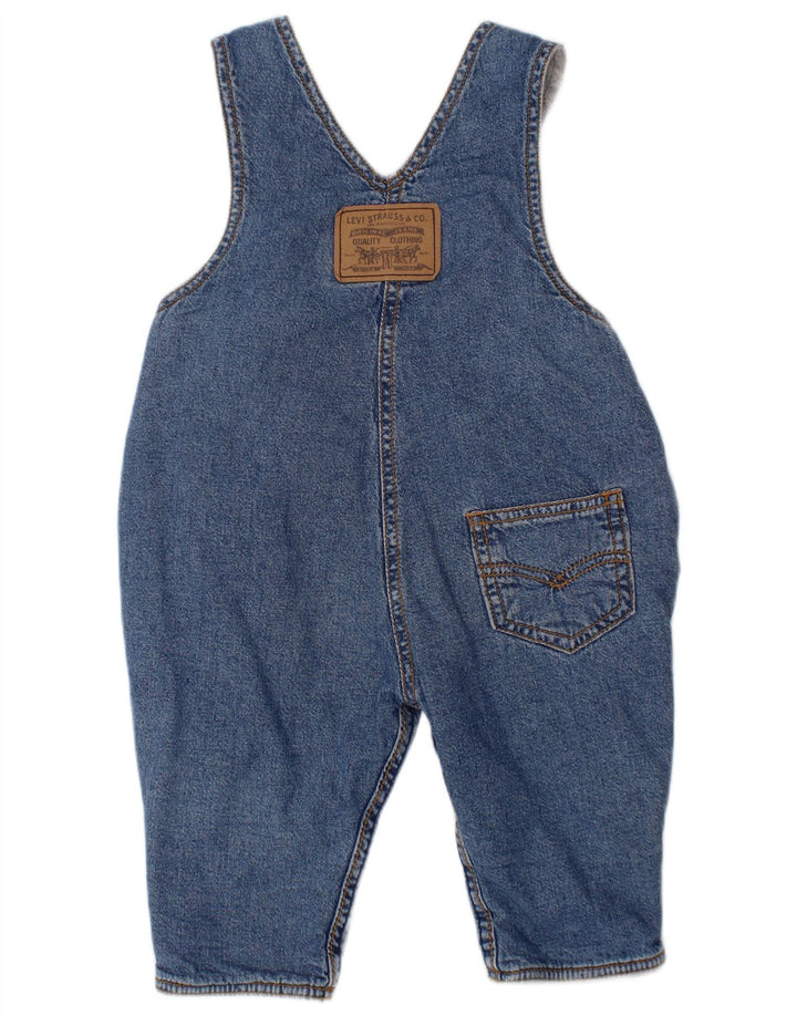 LEVI'S Pantalones vaqueros rectos con peto para bebés de 3 a 6 meses W24 L8 Azul