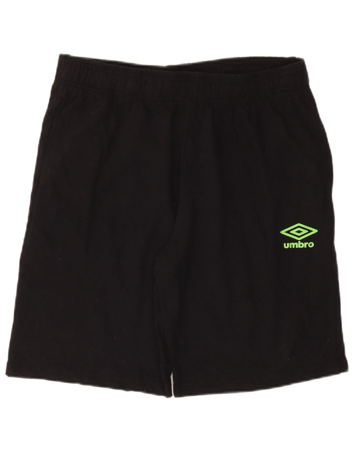 UMBRO Shorts deportivos para hombre Algodón negro mediano