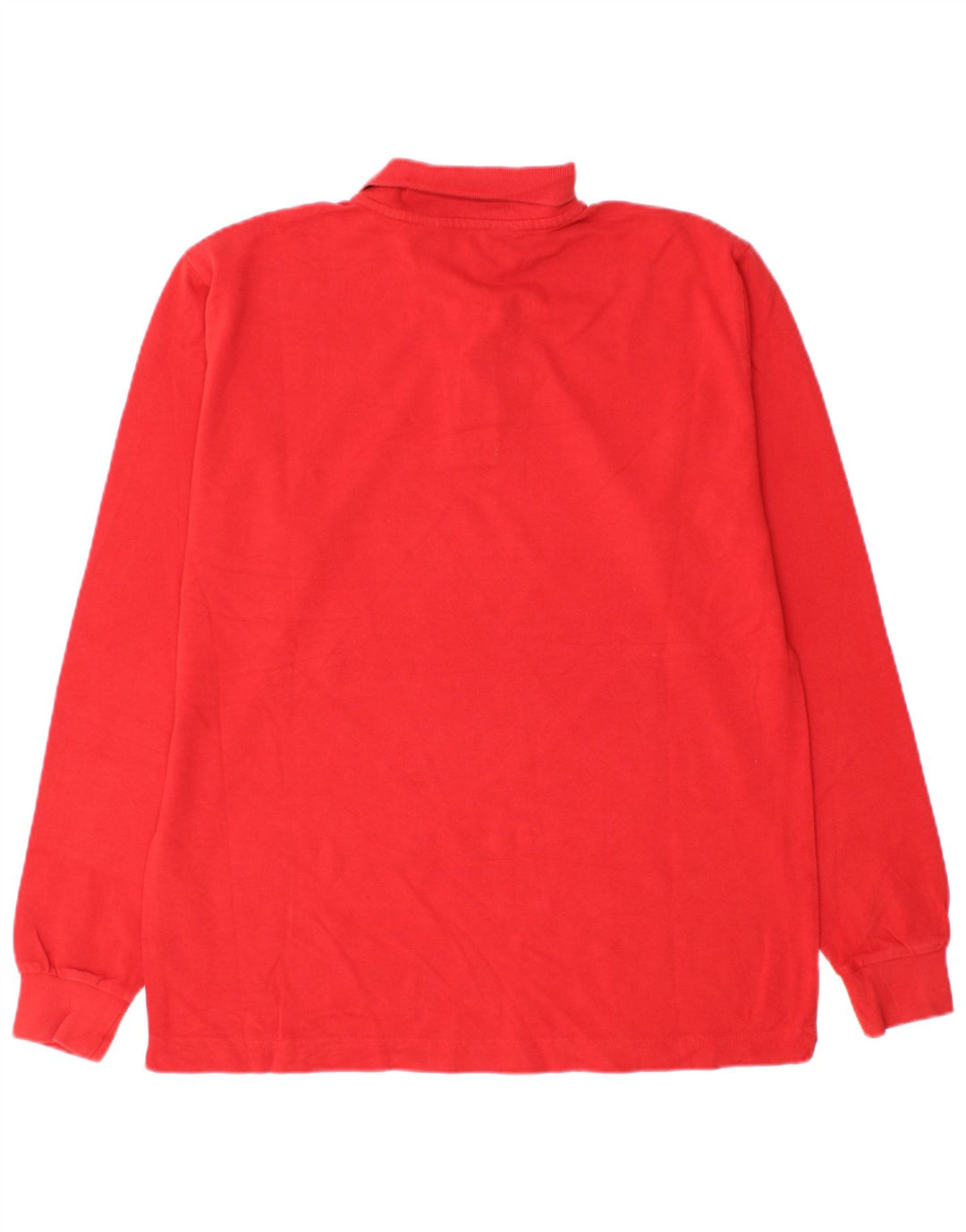 Kappa Polo De Manga Larga Para Hombre Algodón Rojo Medio