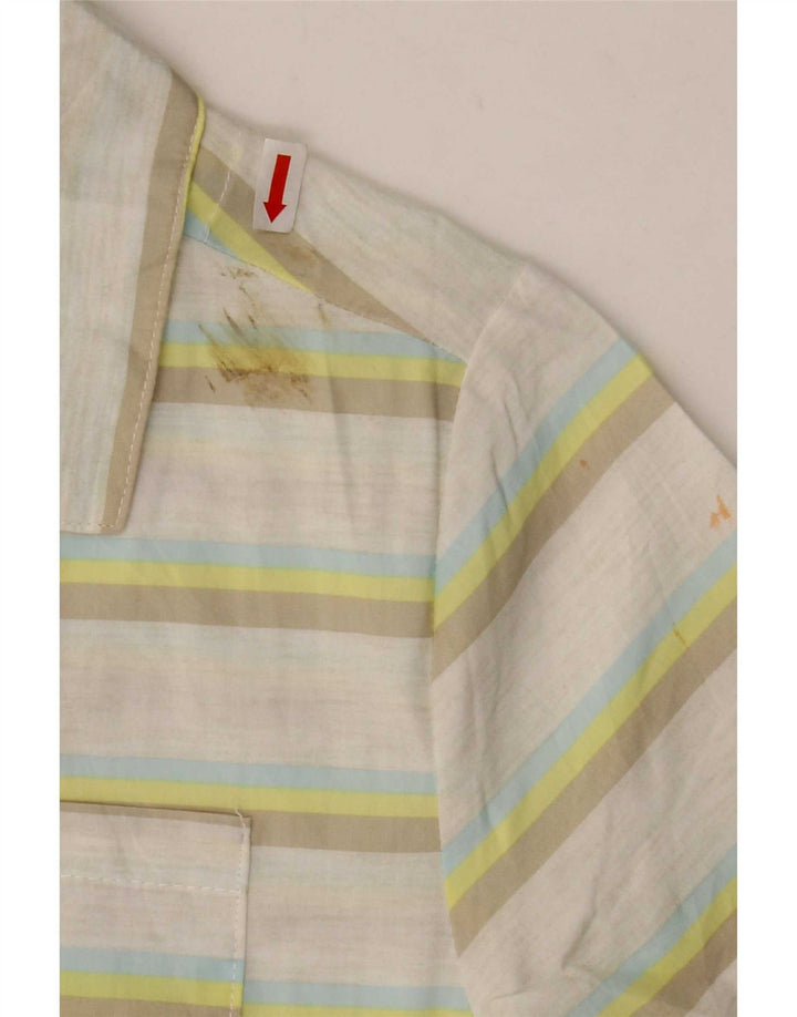 Hurley Camisa Manga Corta Niño 7-8 Años Algodón Rayas Multicolor