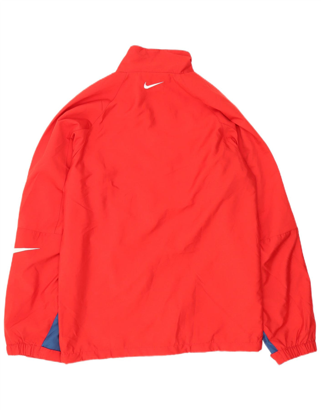 Nike Chaqueta impermeable gráfica para hombre UK 36 Small Rojo Colorblock Poliéster