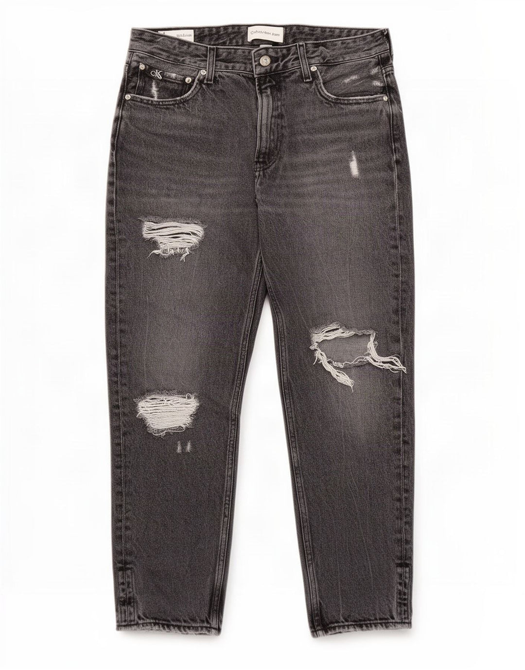 Calvin Klein Jeans ajustados desgastados para hombre W31 L27 Gris