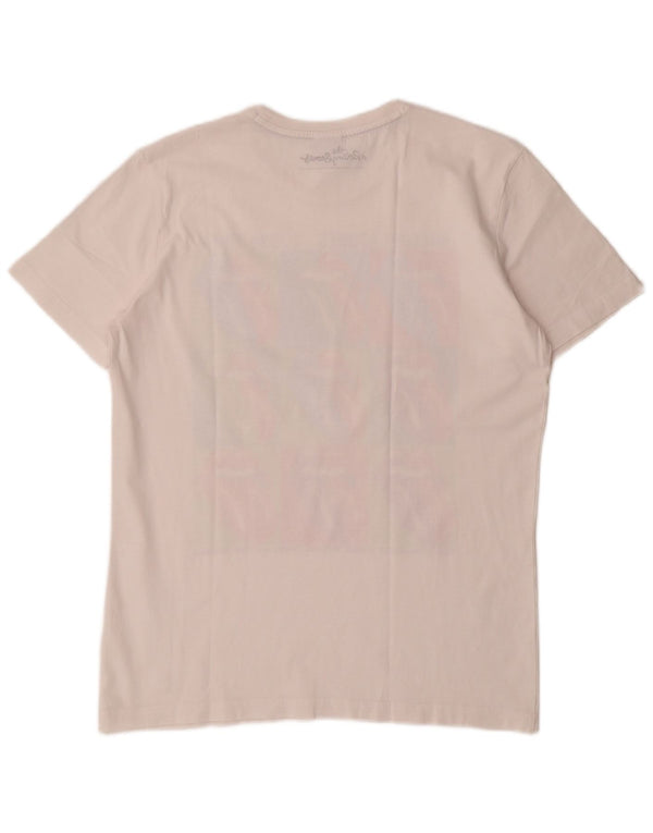 S.Oliver - Camiseta con gráfico de Rolling Stones para hombre, talla grande, color blanco