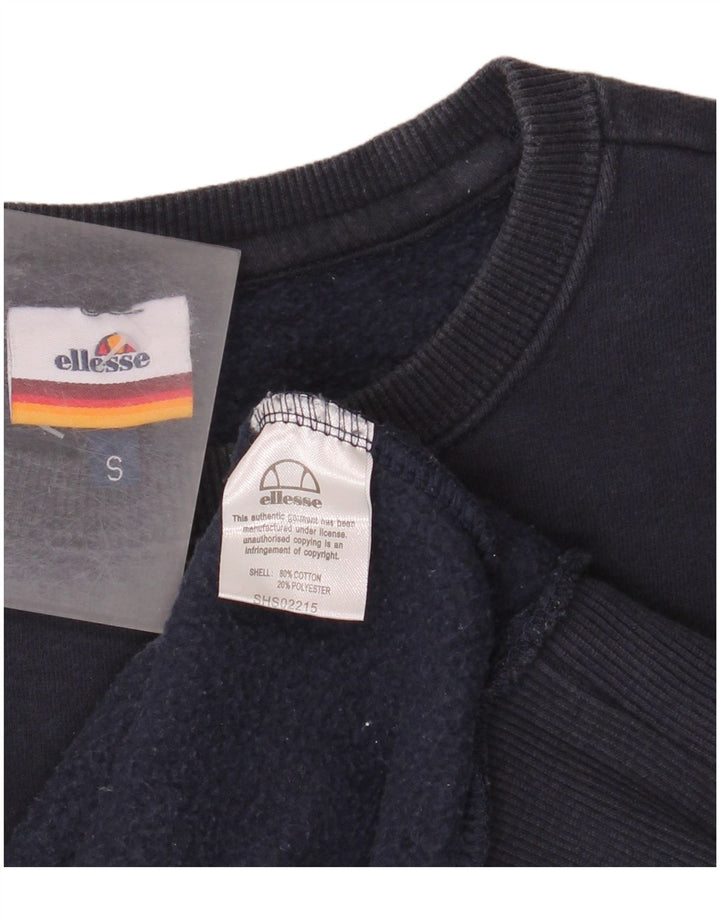 Ellesse Hombre Sudadera Jumper Small Azul Marino Algodón