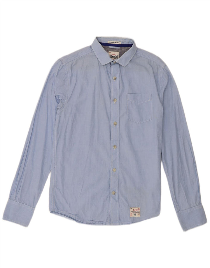 Camisa Superdry Hombre Algodón Azul Medio