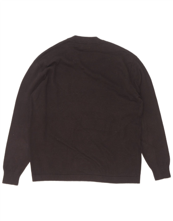 Zara Hombre Jersey Cuello Redondo Jersey Pequeño Algodón Negro