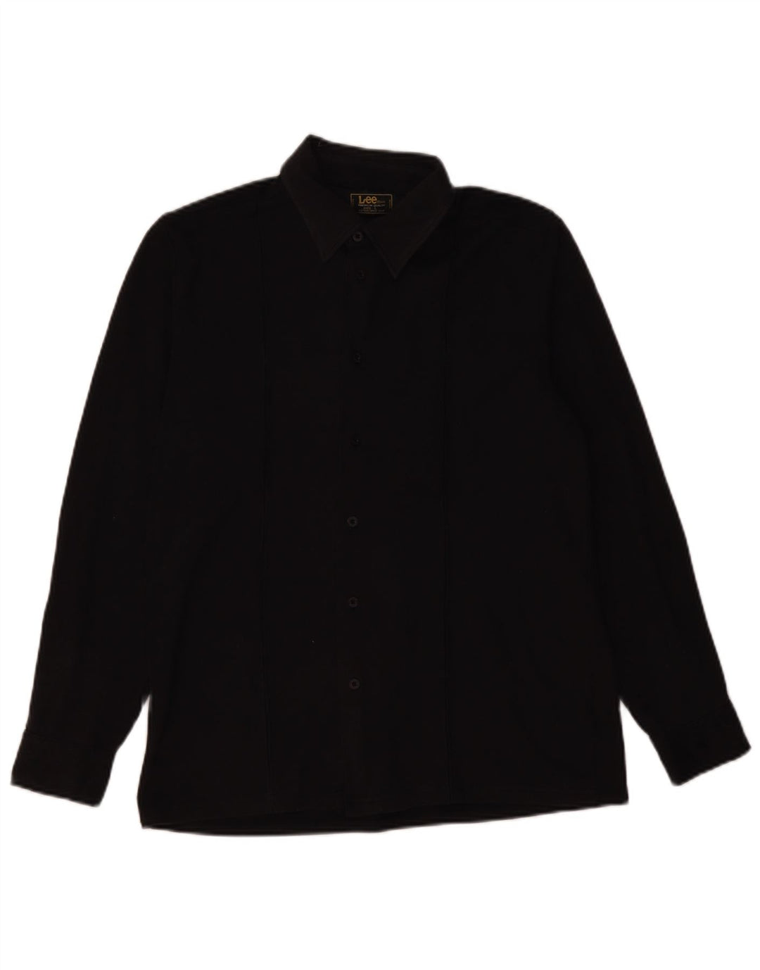 LEE Camisa Hombre Grande Poliéster Negro