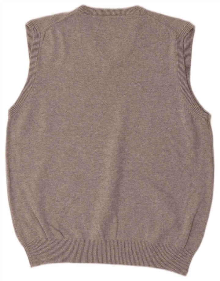 Marks & Spencer Camiseta sin mangas azul Harbor para hombre de algodón gris medio
