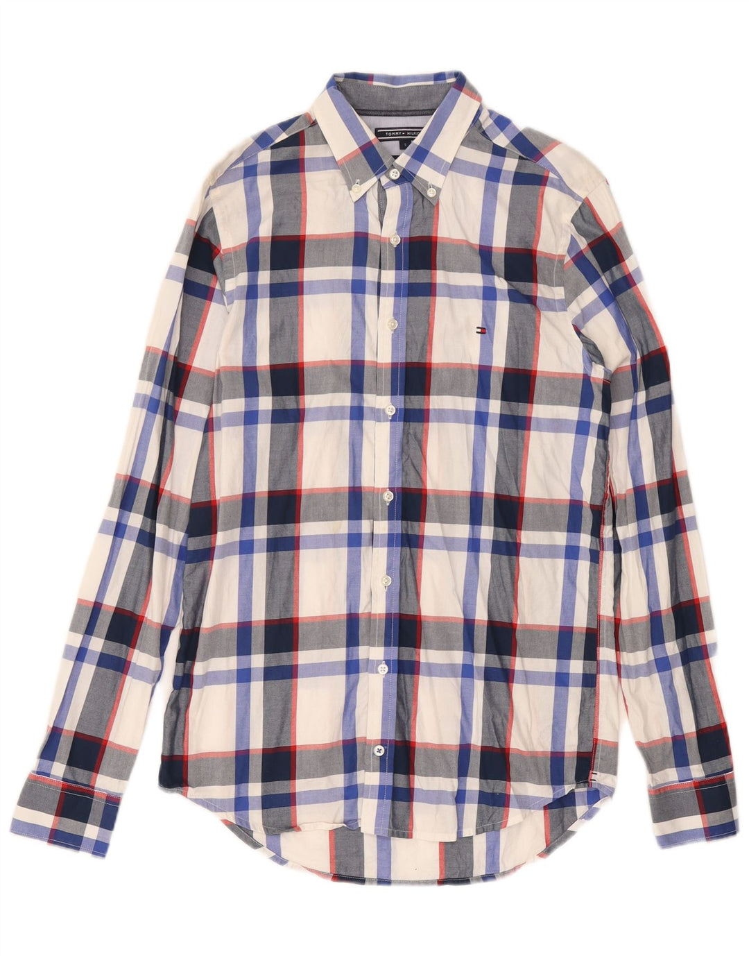 Tommy Hilfiger Camisa Slim Fit De Algodón A Cuadros Multicolor Hombre