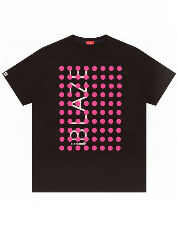 Puma - Camiseta gráfica para mujer, talla 40, talla grande, color negro