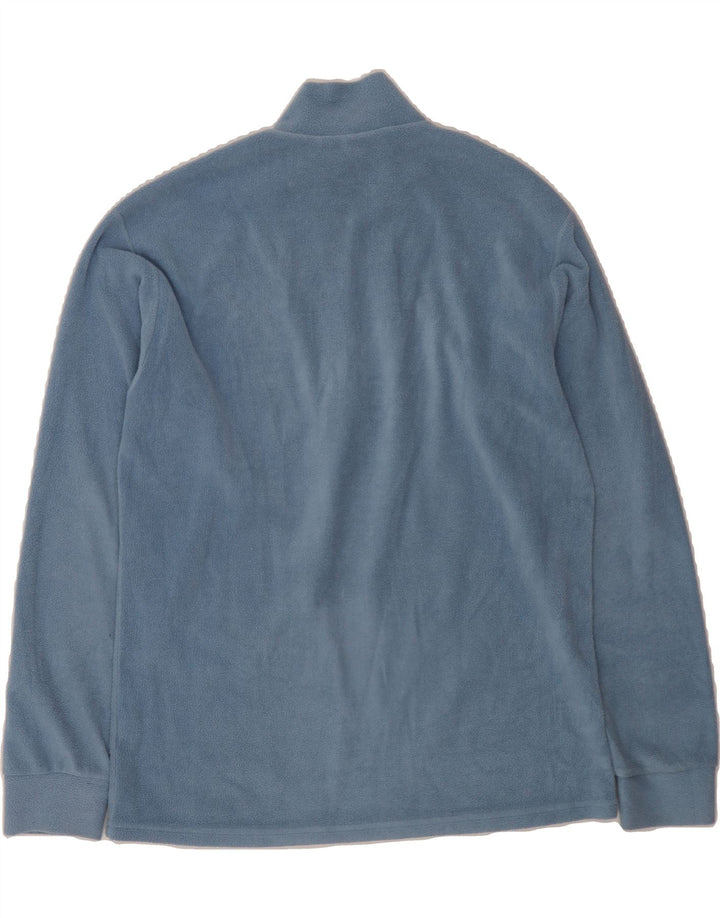 FILA Mens Zip Neck Fleece Jumper IT 50 Medium Blue Vintage Fila and Second-Hand Fila from Messina Hembry 
