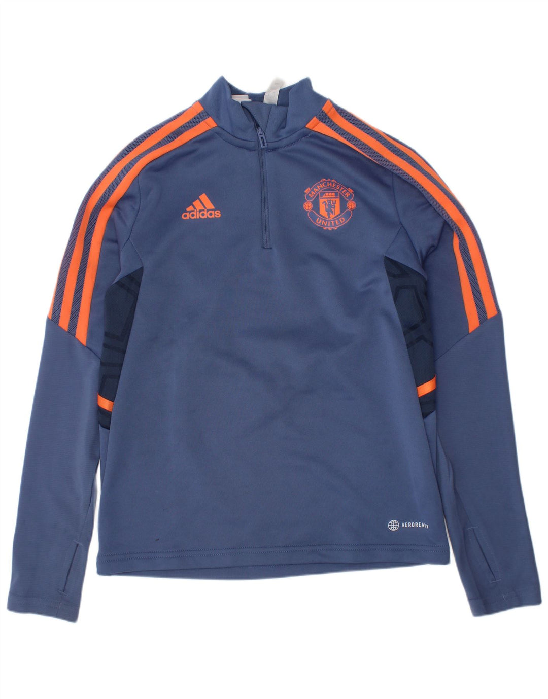 Adidas Chicos Manchester United Jersey Chándal Top 9-10 Años Azul