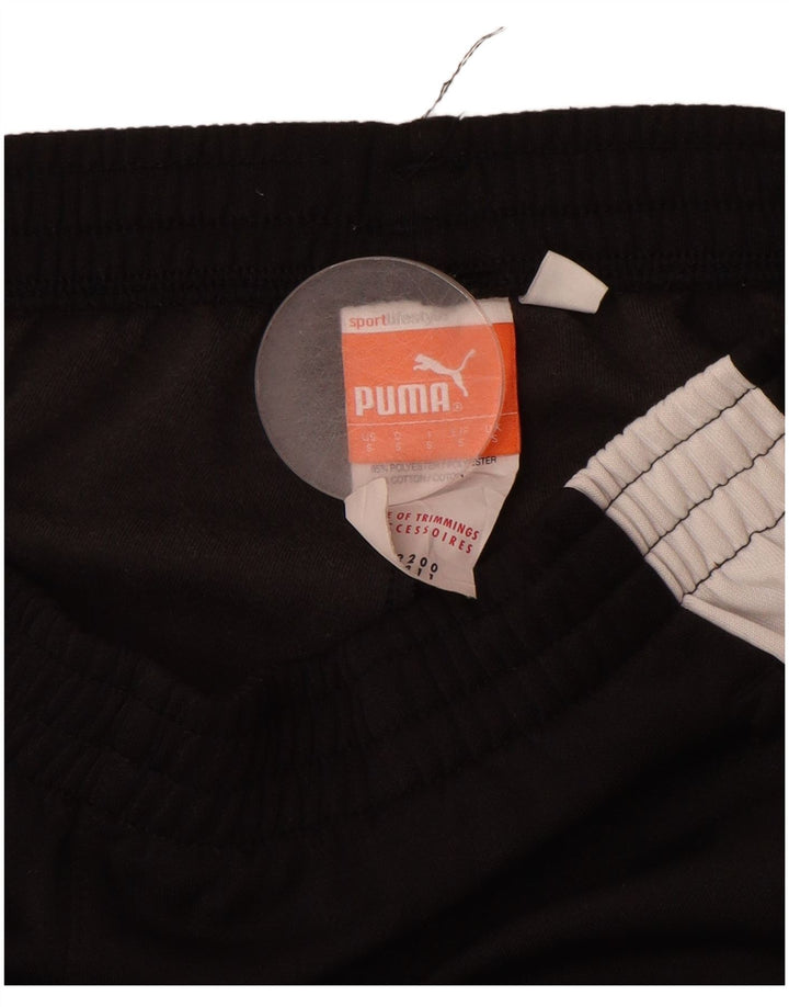 PUMA Pantalones de chándal para hombre Small Black Colourblock Poliéster