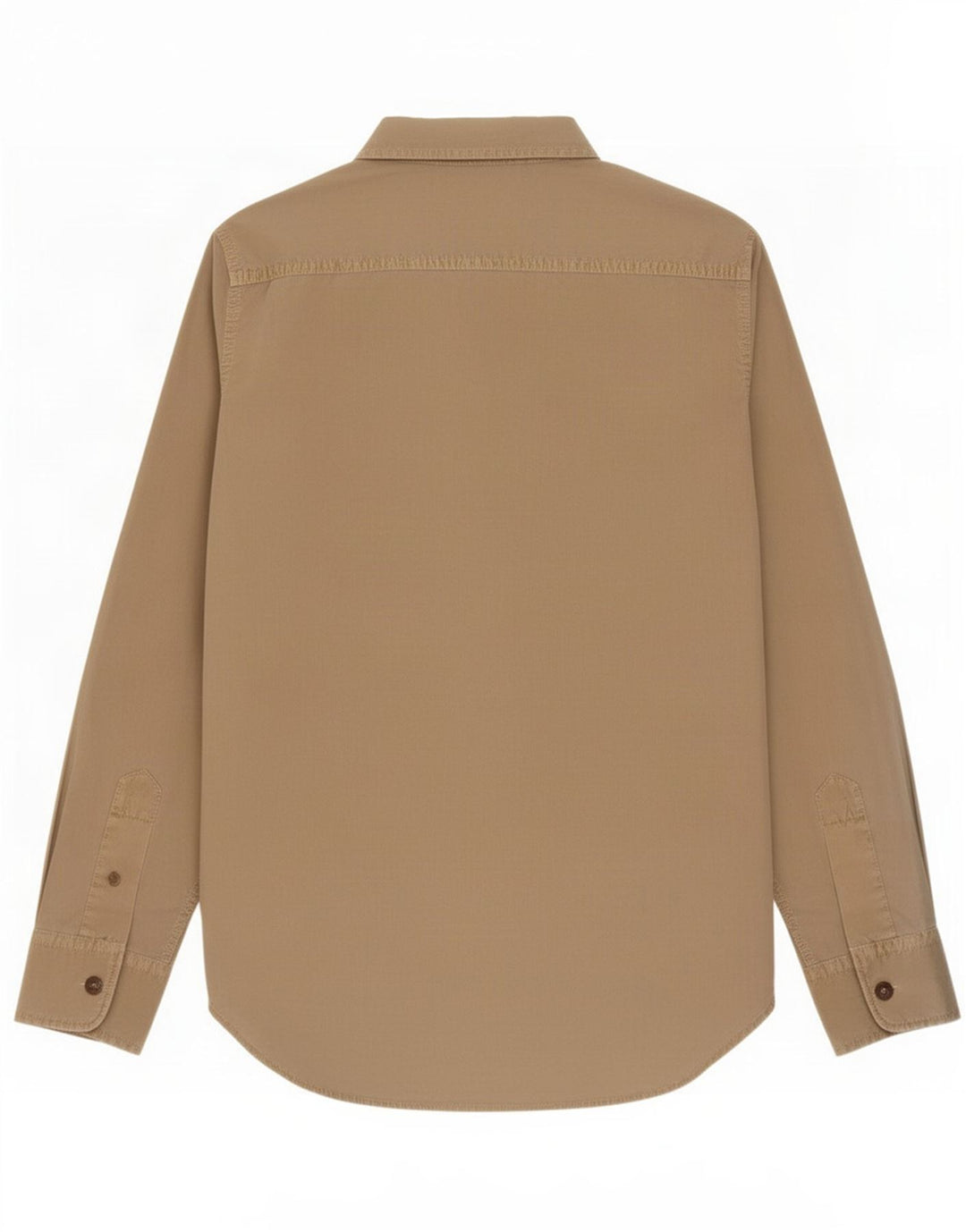 Marlboro Classics - Camisa militar para hombre, talla grande, color caqui