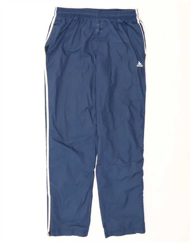 Adidas - Pantalón de chándal para hombre, talla grande, nailon azul marino