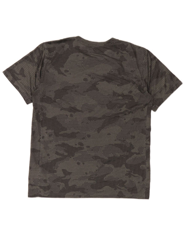Camiseta Nike Hombre Top Medium Negro Camuflaje Poliéster