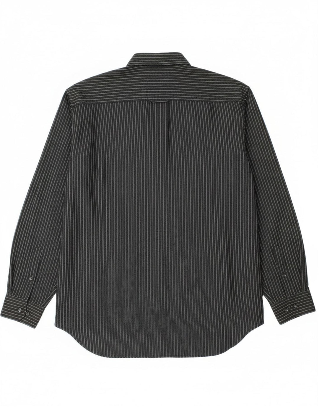 Camisa Trussardi Hombre Talla 40 Mediana Poliéster Rayas Negras