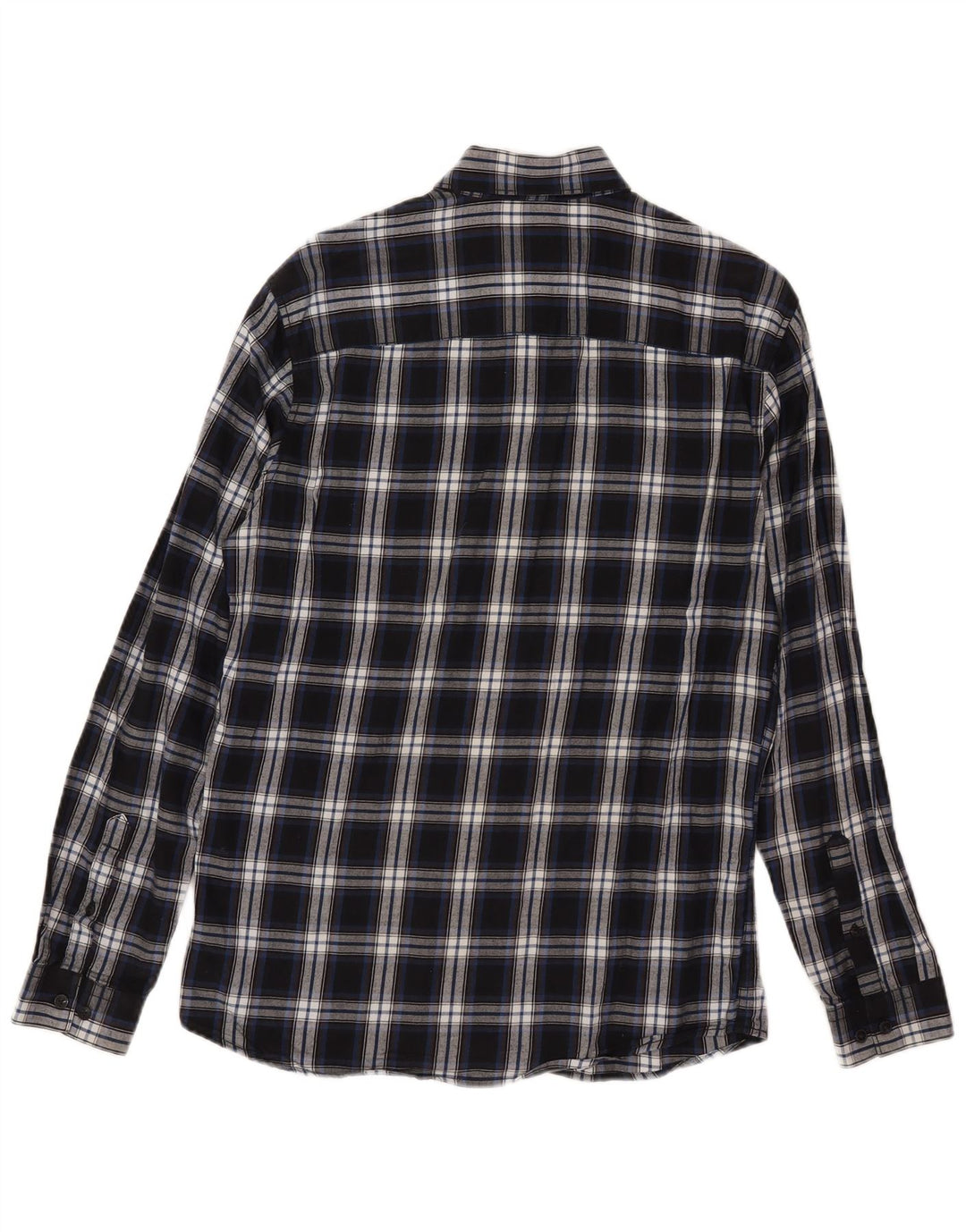 Jack & Jones Hombre Camisa De Franela Slim Fit A Cuadros Azules Pequeños