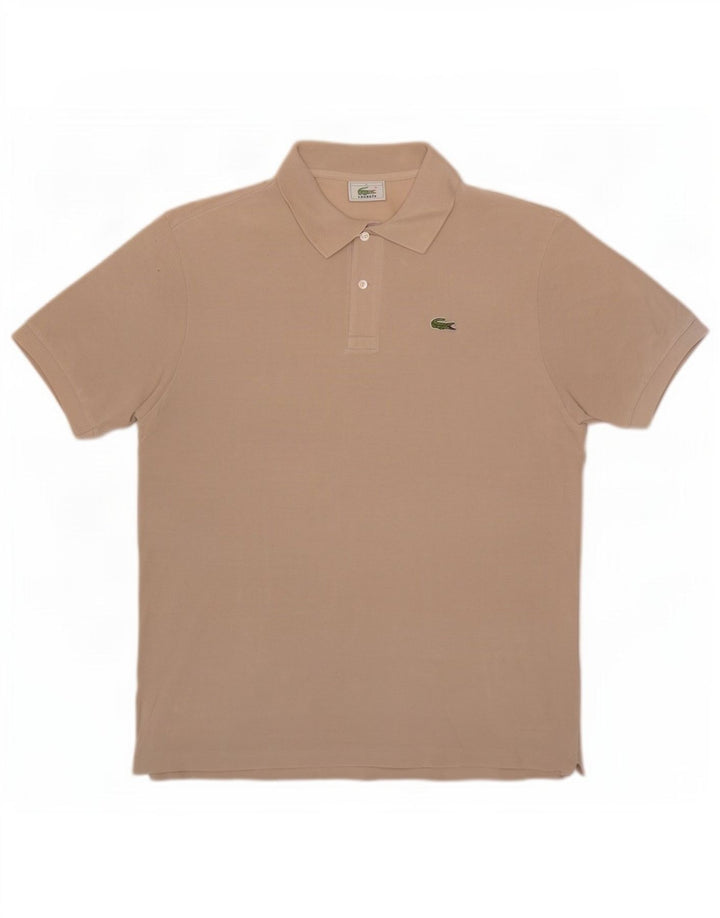 Polo Lacoste para hombre talla 5 grande algodón beige