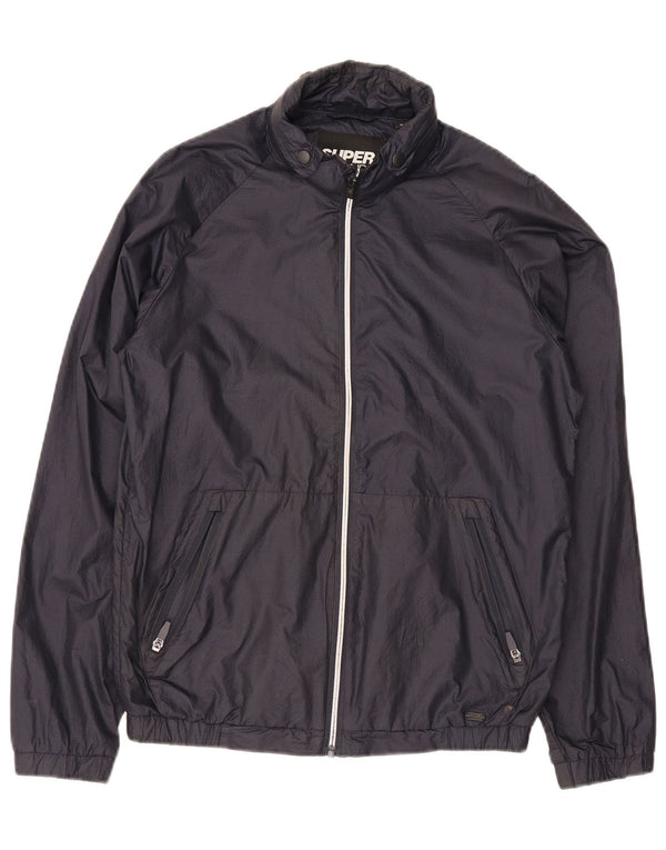 Superdry Chaqueta impermeable para hombre UK 34 XS Nylon azul marino