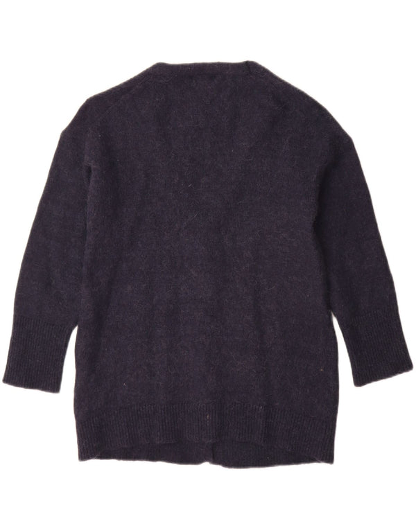 Massimo Dutti Cárdigan Mujer UK 40 Small Azul Marino Poliamida