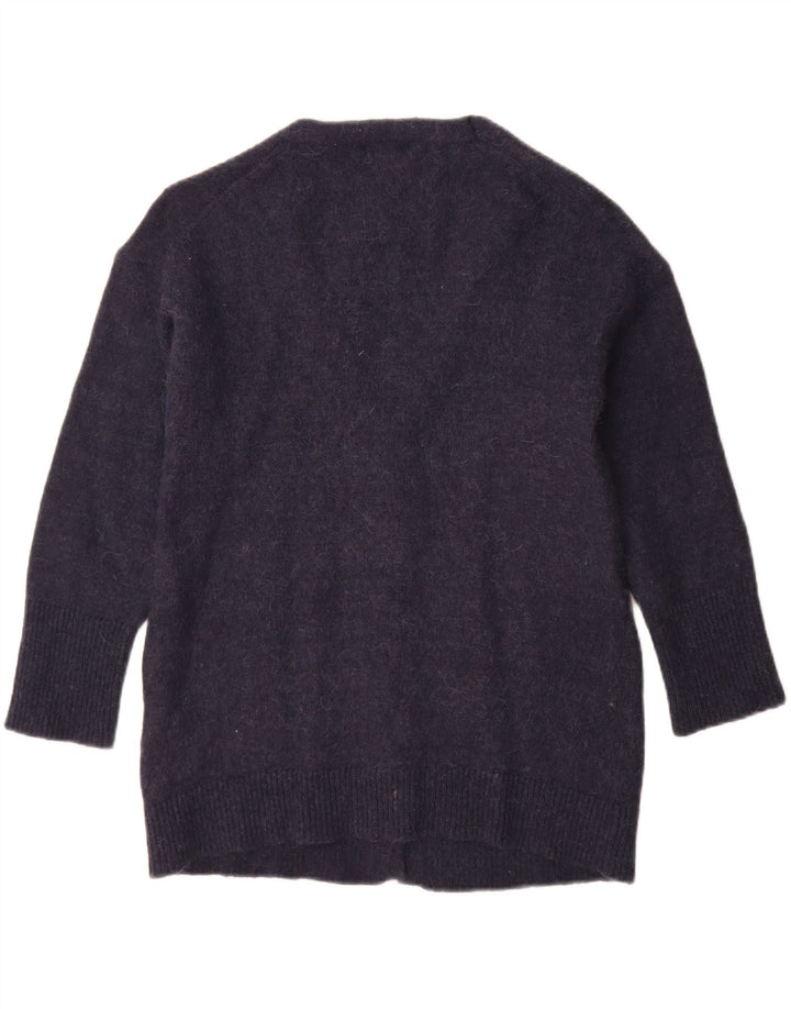 Massimo Dutti Cárdigan Mujer UK 40 Small Azul Marino Poliamida