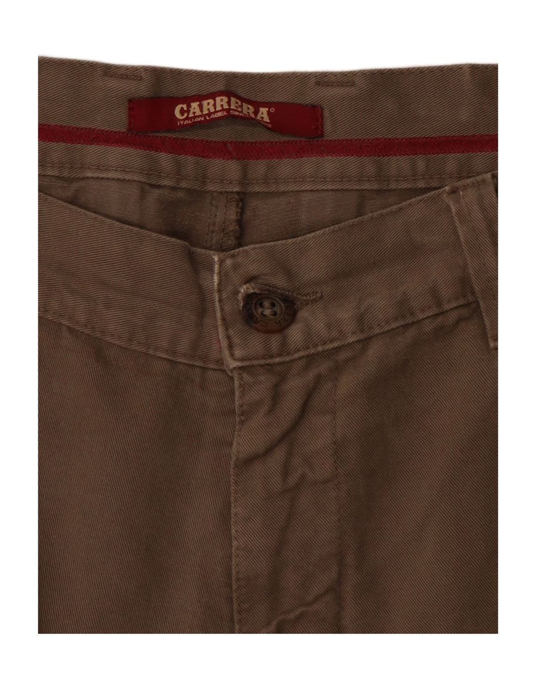 Pantalón chino recto para hombre Carrera W34 L33 Beige