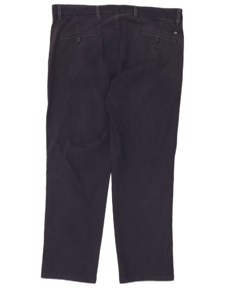 DOCKERS Pantalón chino recto para hombre W34 L27 Algodón azul marino