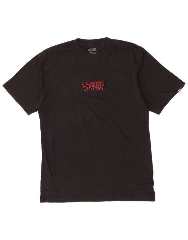 Vans Camiseta gráfica de ajuste clásico para niños 14-15 años XL Algodón negro