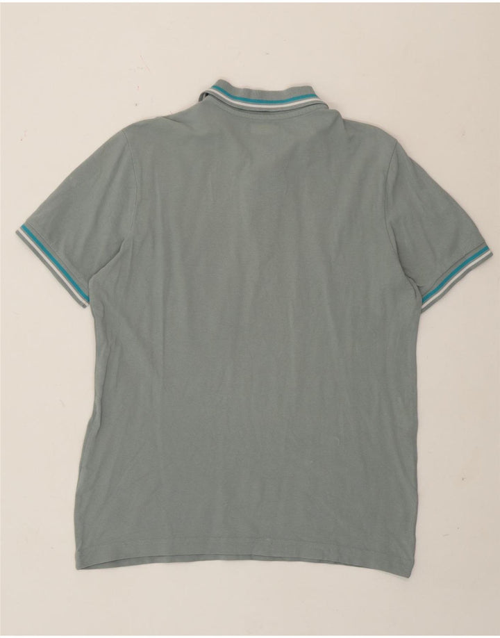Kappa Polo Hombre Grande Gris Algodón