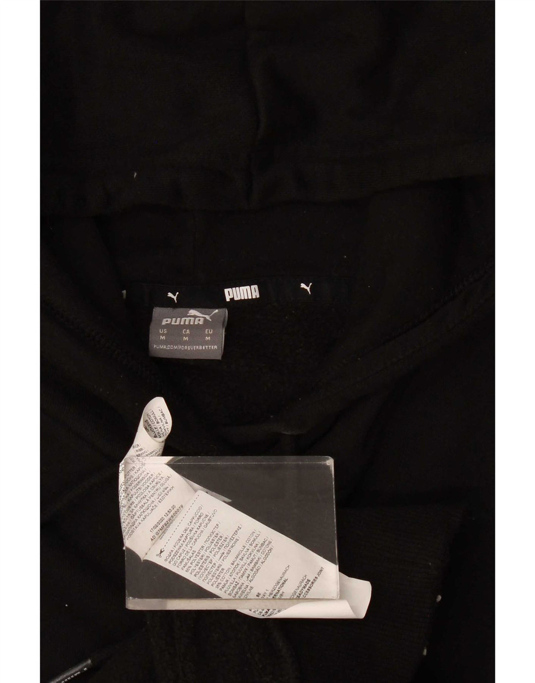 Puma Mujer Sudadera con capucha Jumper UK 14 Mediano Negro Poliéster
