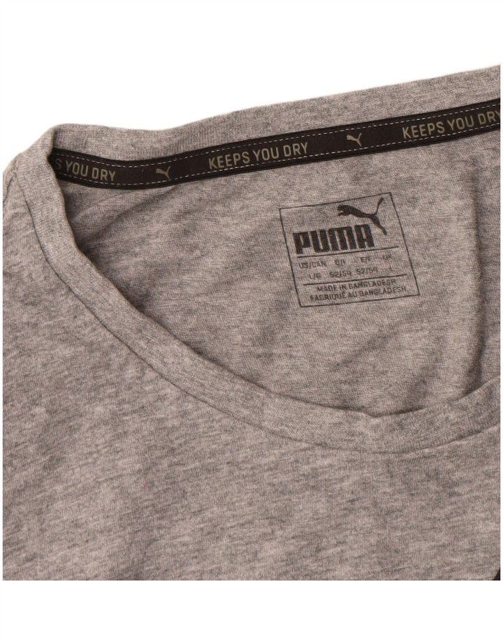 Puma - Camiseta gráfica para hombre, talla grande, color gris