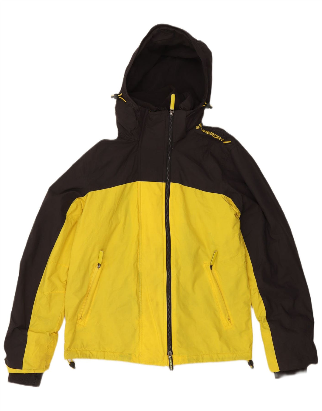 SUPERDRY Mens Windcheater Windbreaker Jacket UK 38 Medium Yellow