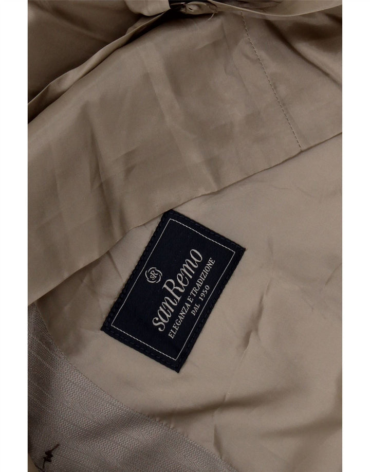 Chaleco San Remo Hombre Gris Medio Rayas Pintadas