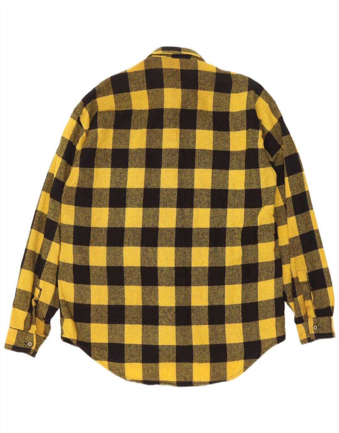 Wanted Camisa Sobrecamisa Para Hombre Acrílico A Cuadros Vichy Amarillo Medio