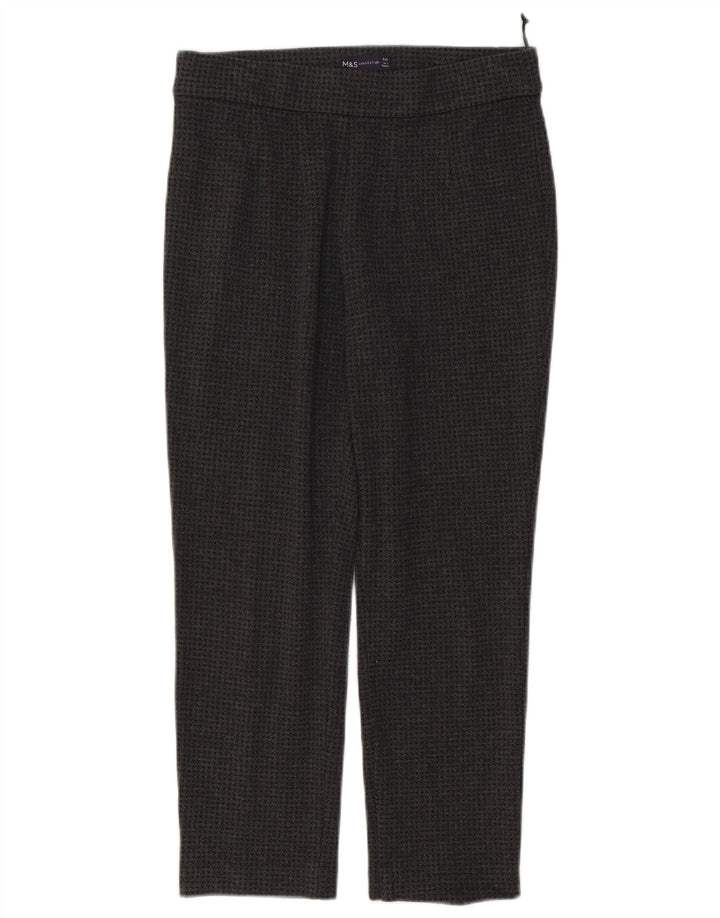 Leggings para mujer Marks & Spencer UK 10 Small W28 L23 Gris pata de gallo
