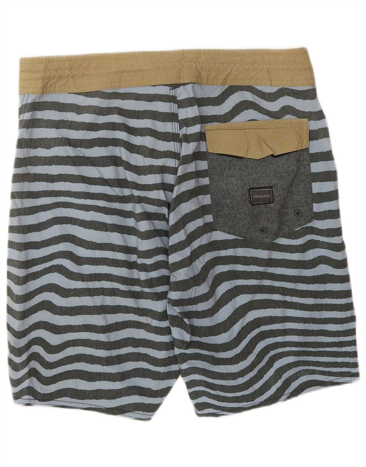 Bañador Volcom Hombre Small Gris Rayas