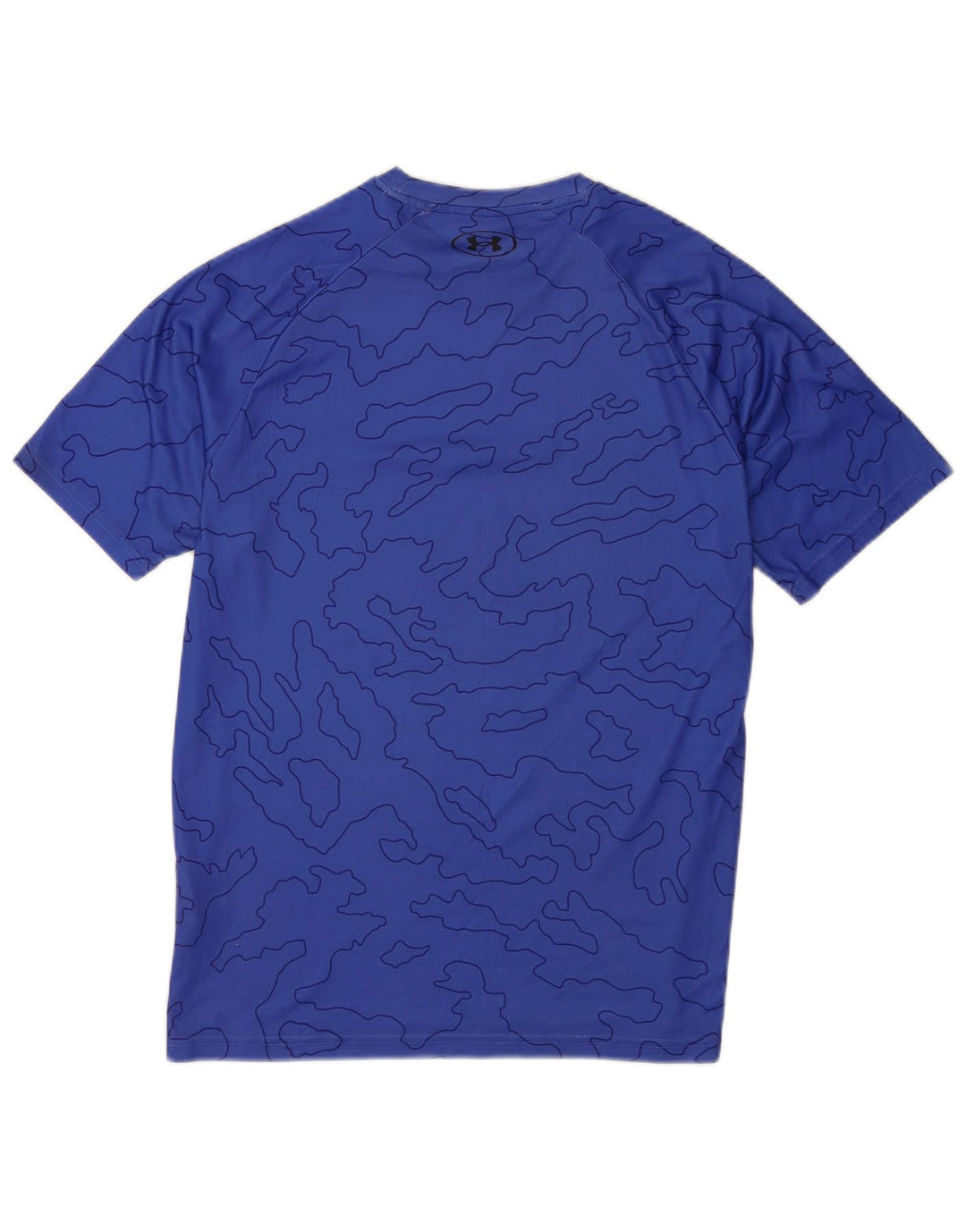 Under Armour Camiseta holgada de poliéster geométrico azul medio para hombre