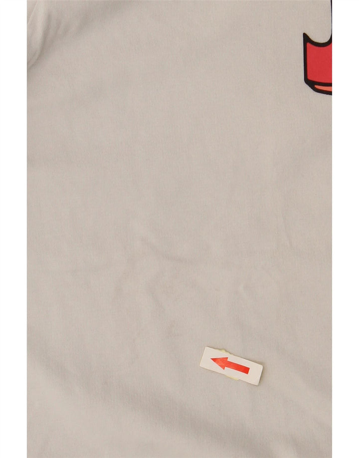 NIKE Camiseta gráfica para hombre Top grande de algodón blanco roto