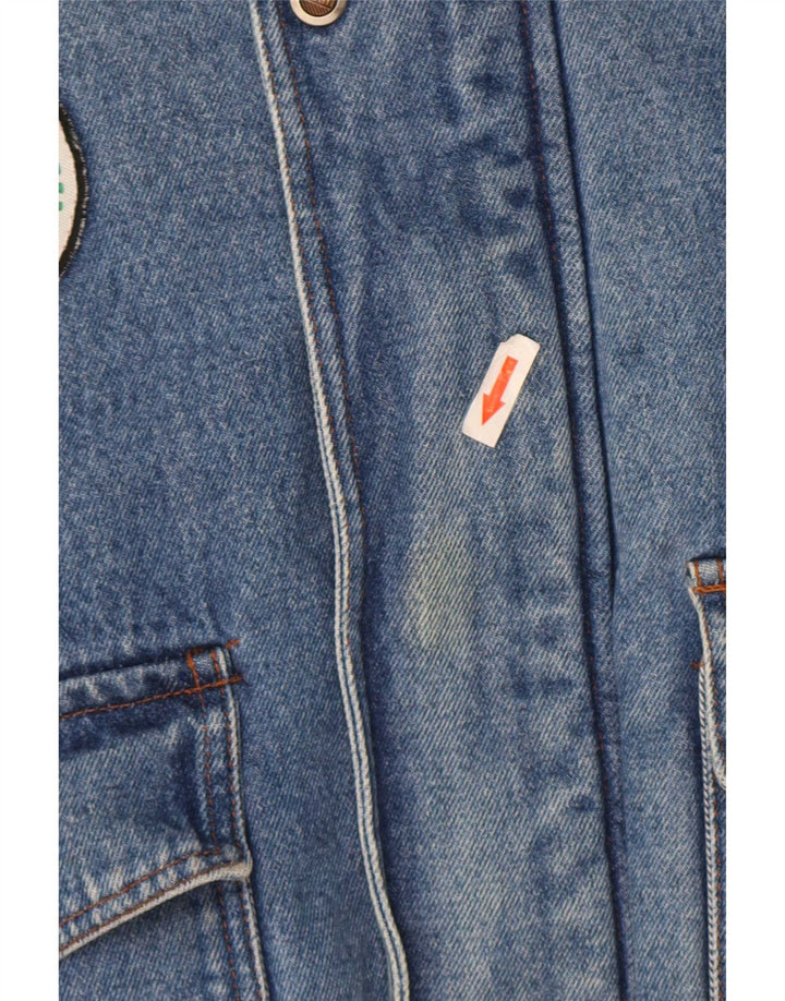 Mash Chaqueta de aviador de vuelo Sherpa Denim para hombre IT 48/50 Azul mediano
