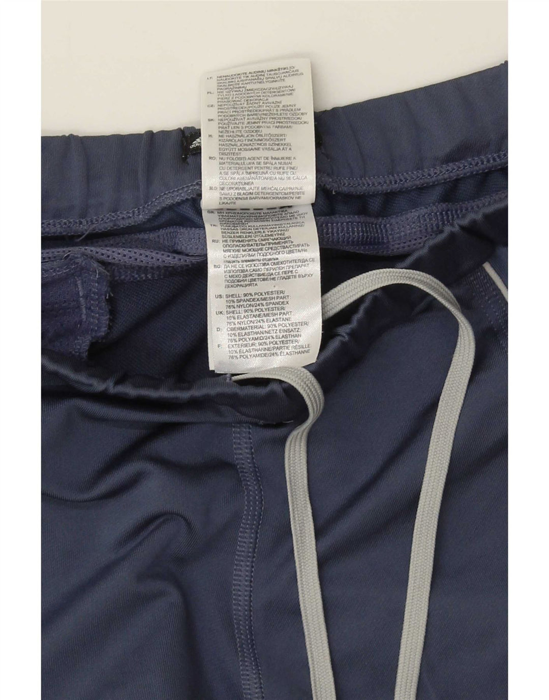 Adidas Women's Response Capri Leggings UK 12 Medio Azul Marino Poliéster
