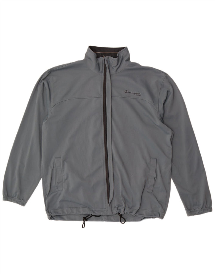 Champion Chaqueta de chándal para hombre, talla grande, gris