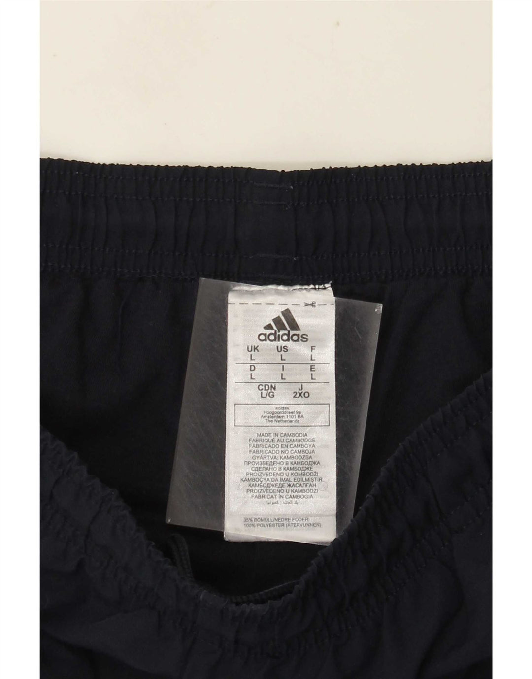 Pantalón De Chándal Adidas Hombre Grande Azul Marino Poliéster
