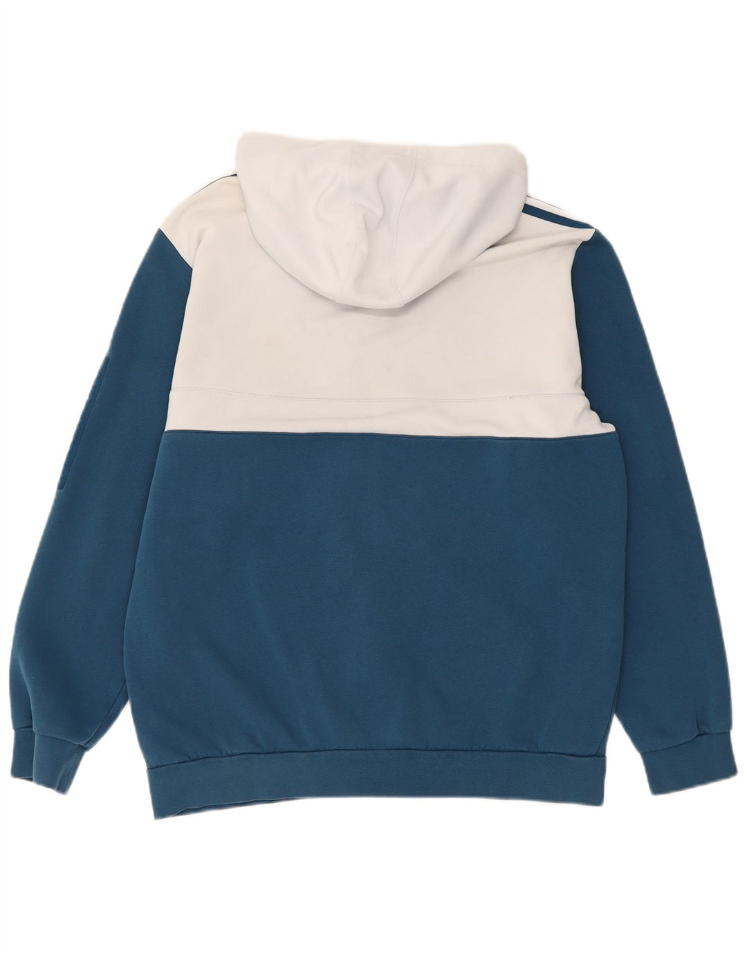 Adidas - Sudadera con capucha y cremallera para hombre, poliéster, color azul, grande