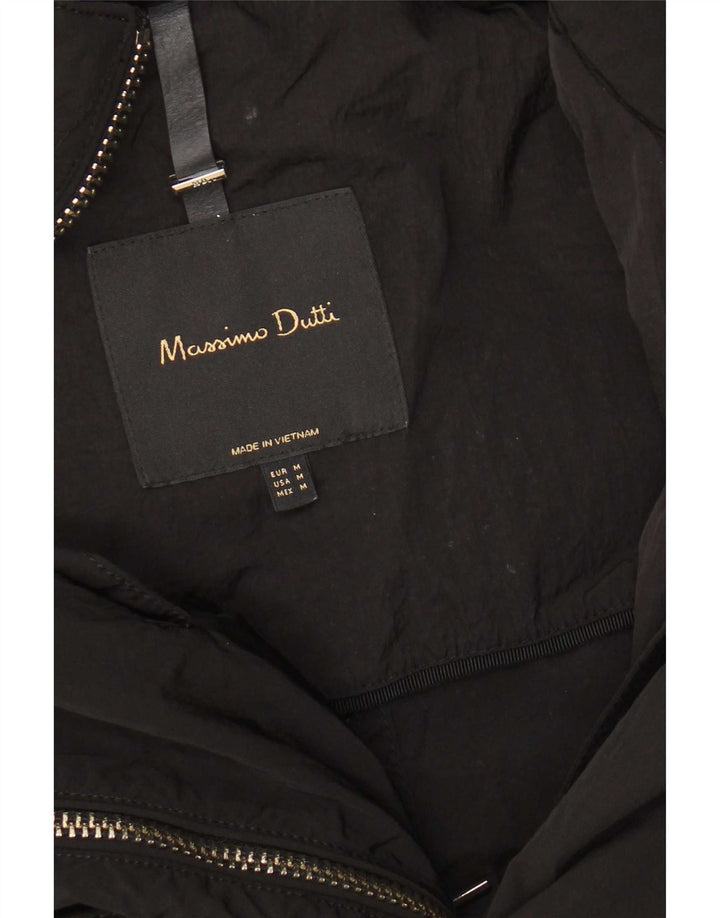 Massimo Dutti Parka con Capucha para Mujer UK 44 Medium Black