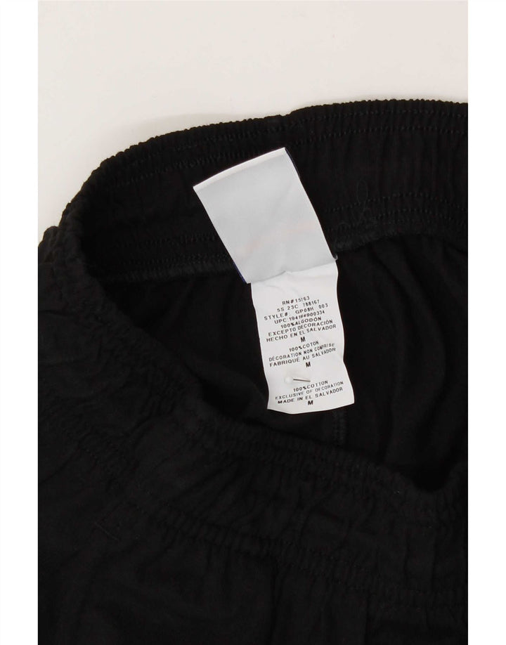 Champion Pantalones De Chándal Gráfico Joggers De Algodón Negro Mediano Hombre