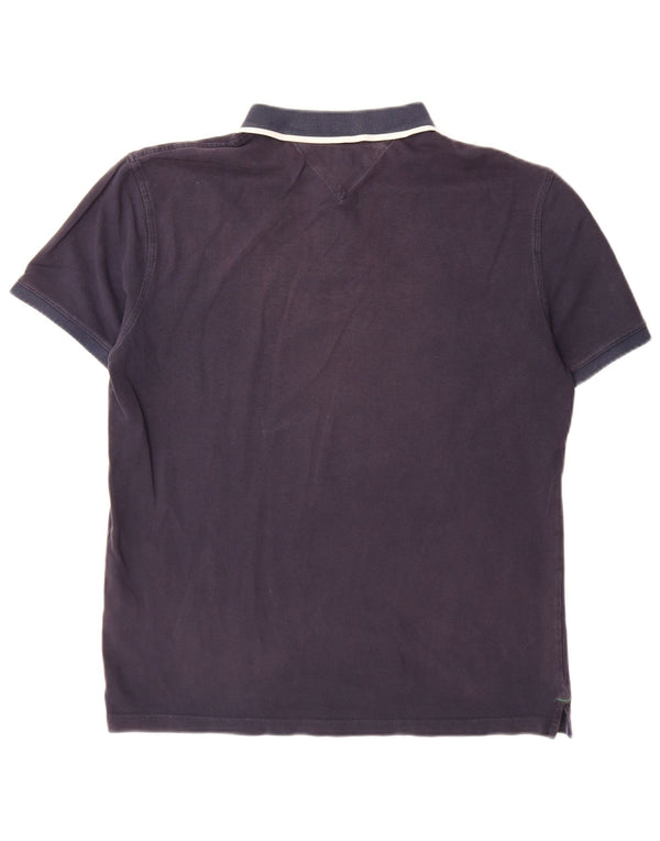 Polo Tommy Hilfiger para hombre de algodón azul marino grande