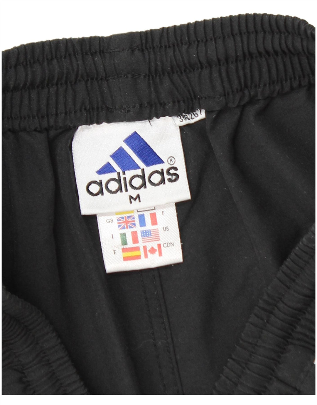 Pantalón Corto Deportivo Adidas Hombre Mediano Negro Poliéster